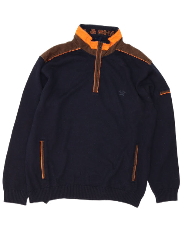 Paul & Shark Maglione da uomo con collo e zip da yachting 2XL Blu navy