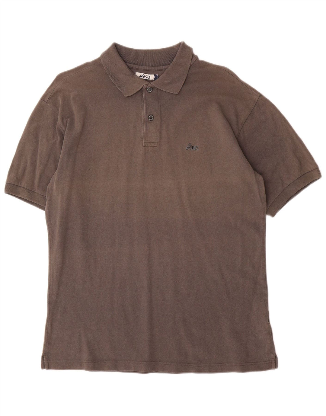 Polo Asics Uomo Large In Cotone Grigio