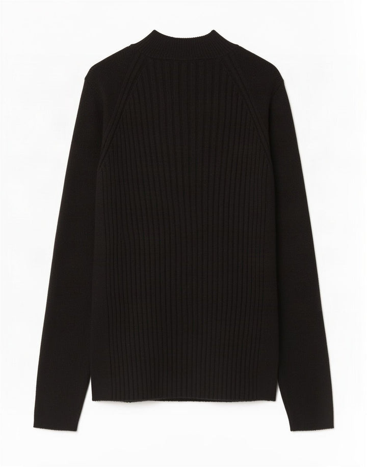 Top Zara da donna a maniche lunghe UK 12 viscosa nera media