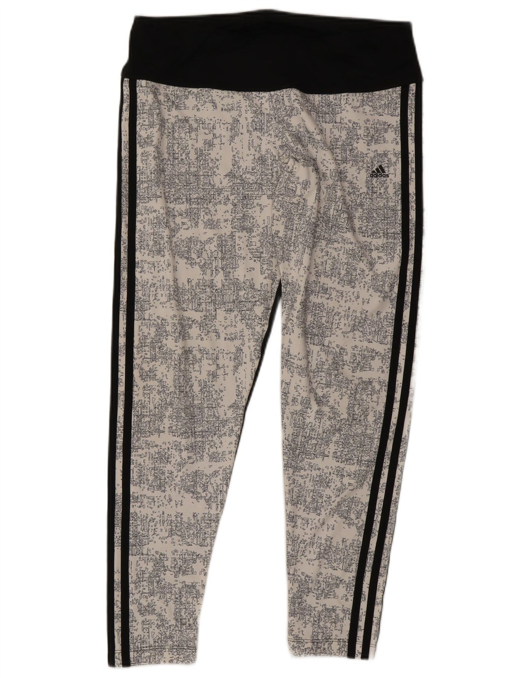 Leggings Adidas Climalite da donna UK 14 Large Nero Colourblock Poliestere