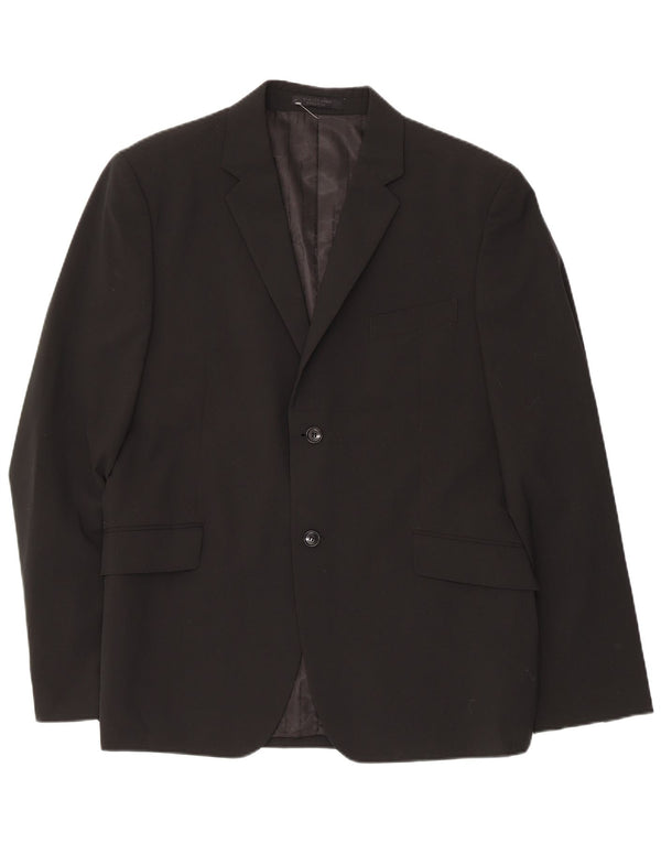 Giacca blazer a 2 bottoni da uomo Jack & Jones IT 56 3XL poliestere nero