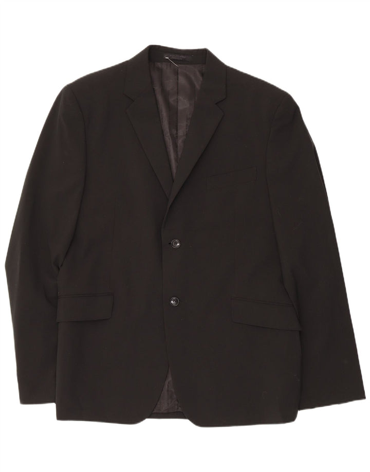 Giacca blazer a 2 bottoni da uomo Jack & Jones IT 56 3XL poliestere nero