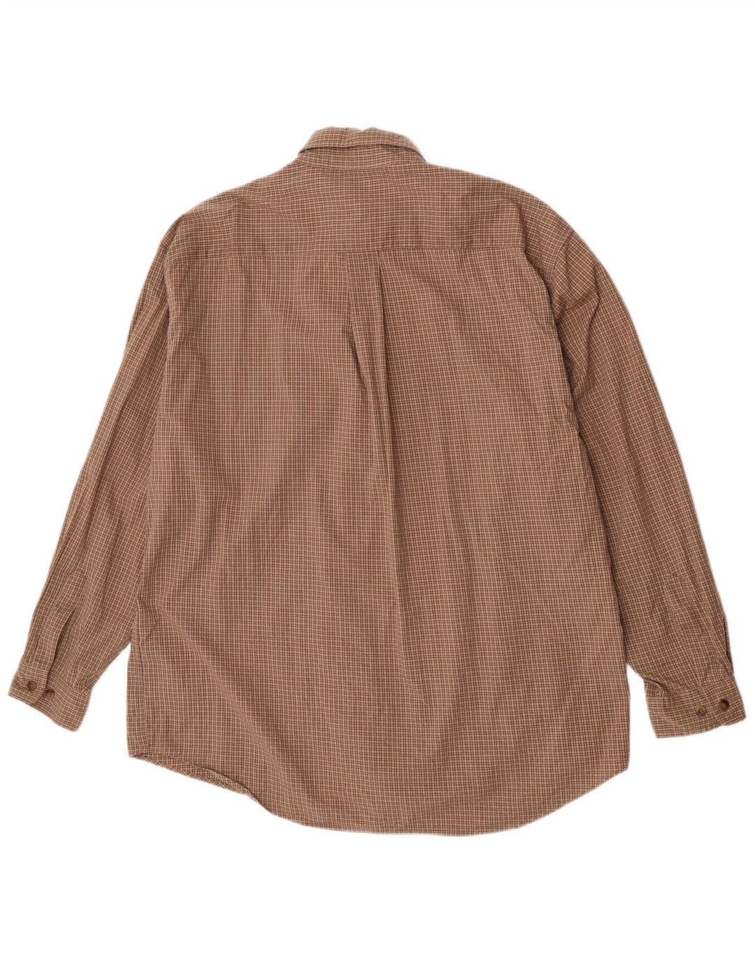 Camicia da uomo Dockers in cotone a quadri marroni grandi