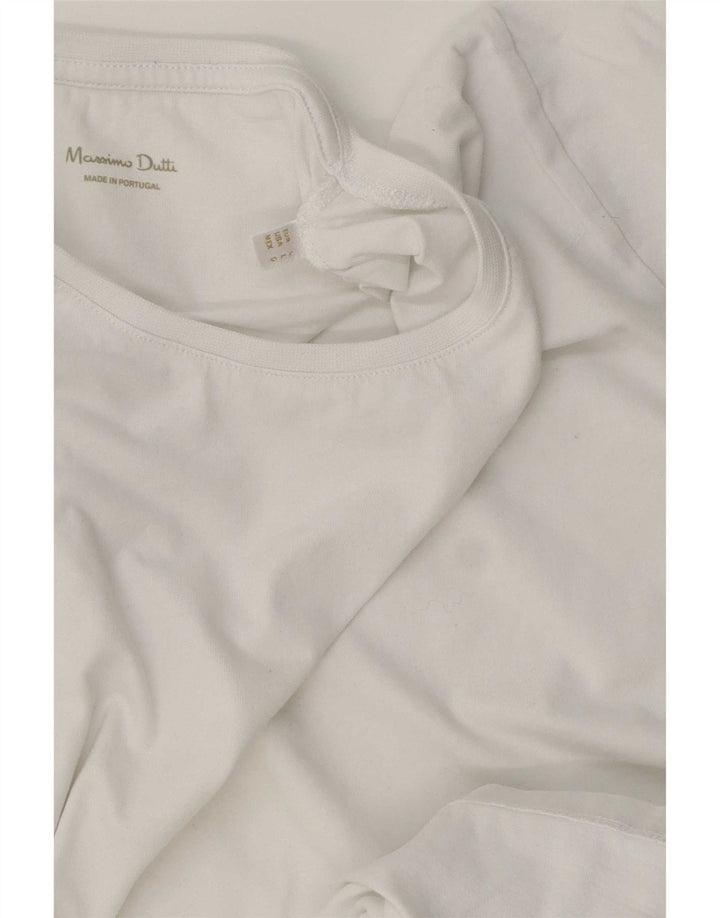 T-shirt da donna Massimo Dutti grande bianca