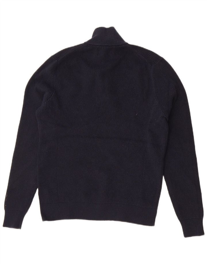 Maglione da donna Marks & Spencer con zip e collo UK 14 medio blu navy