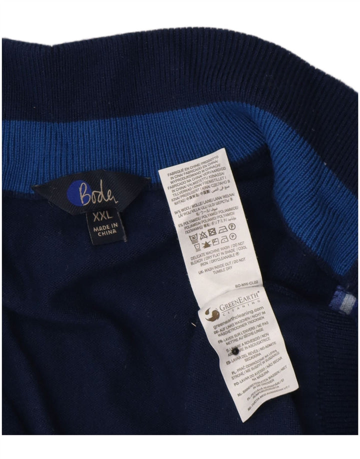 Maglione cardigan da donna Boden UK 21 2XL Lana blu navy