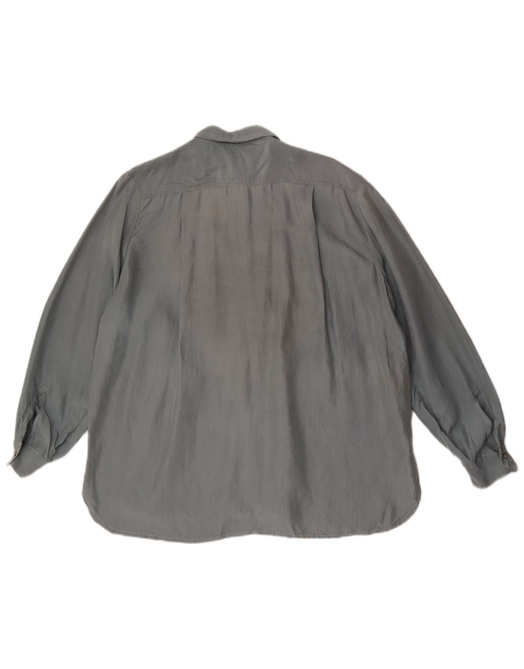 Camicetta camicia vintage da donna UK 18 XL Grigia