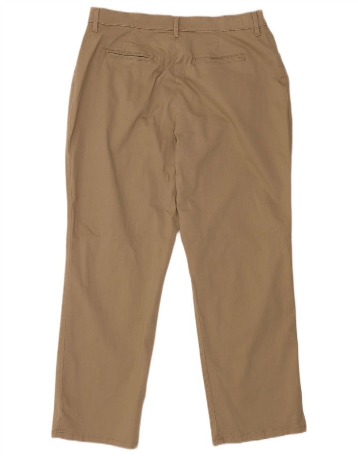 Pantaloni casual dritti da donna LEE US 14 XL W34 L28 Cotone marrone