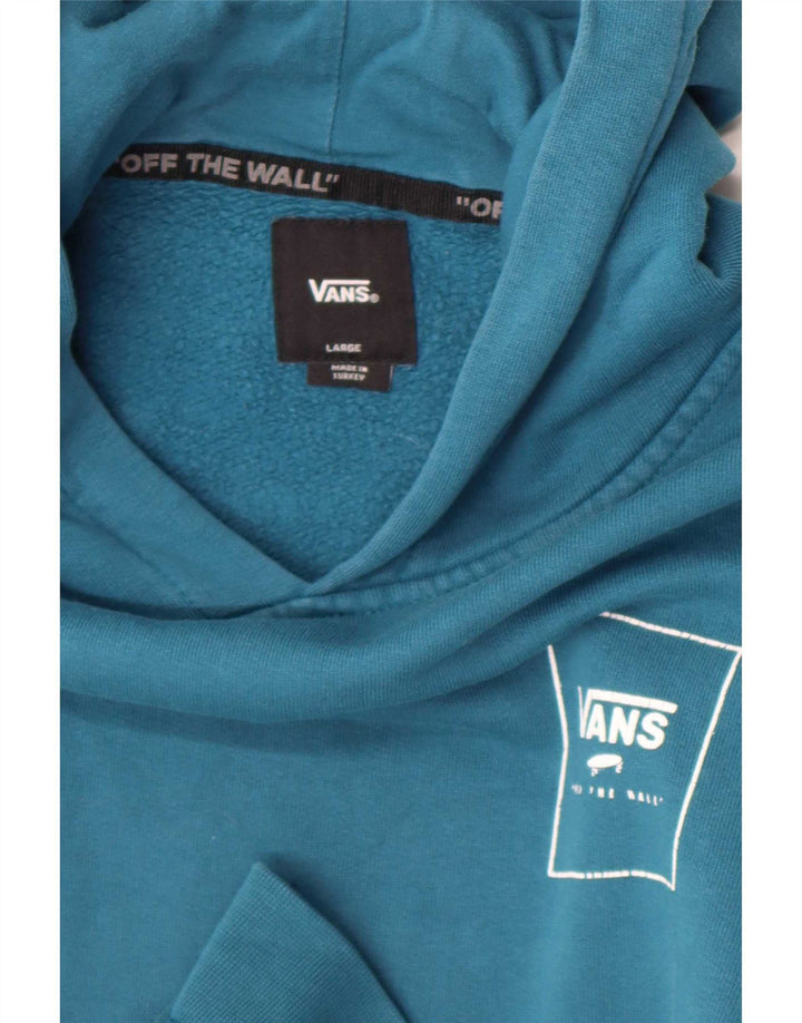 Felpa con cappuccio grafica da donna Vans UK 14 grande turchese