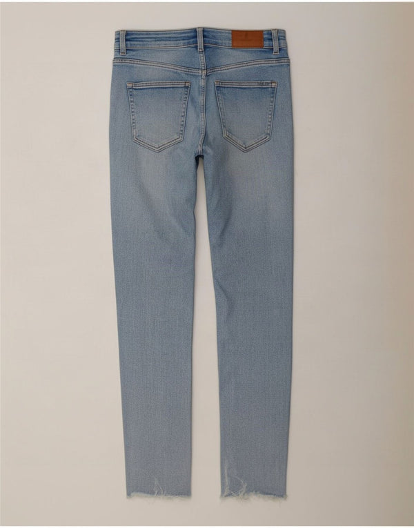 Jeans skinny effetto consumato Zara da donna EU 36 XS W26 L27 Blu