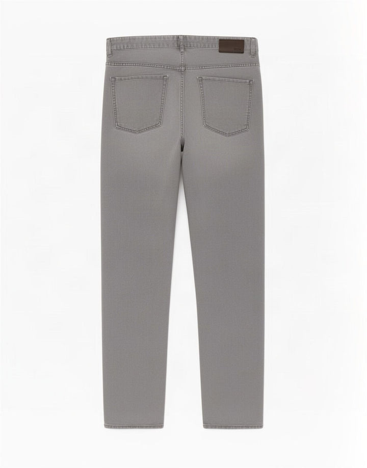 Jeans dritti da uomo Hugo Boss W36 L34 cotone grigio