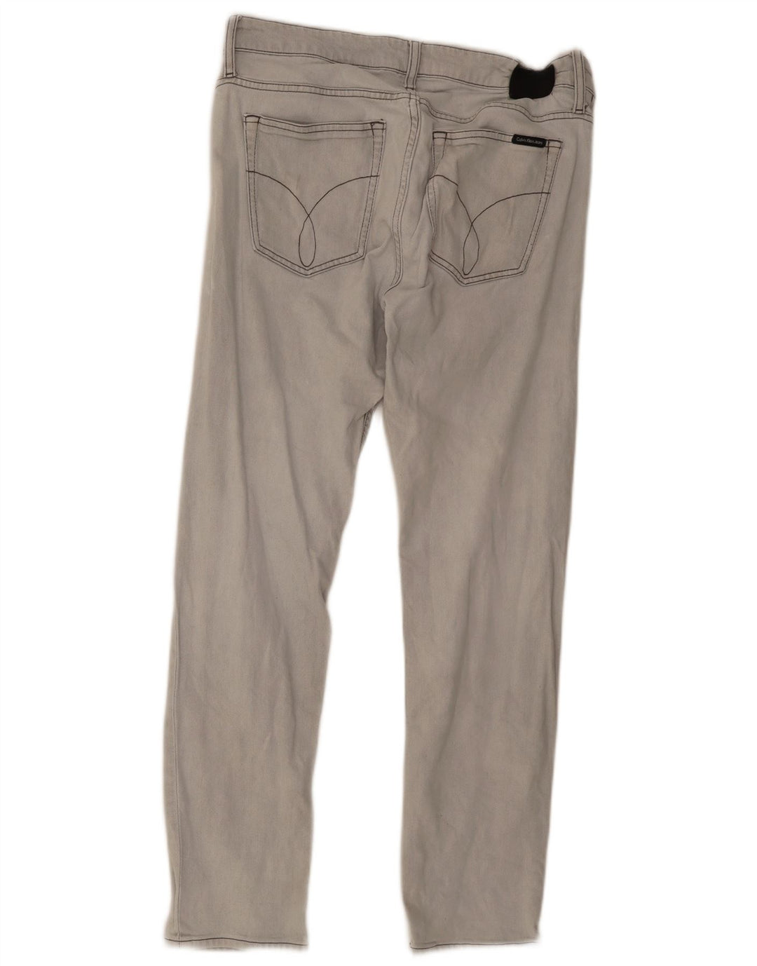 Jeans slim da uomo Calvin Klein W36 L32 cotone grigio