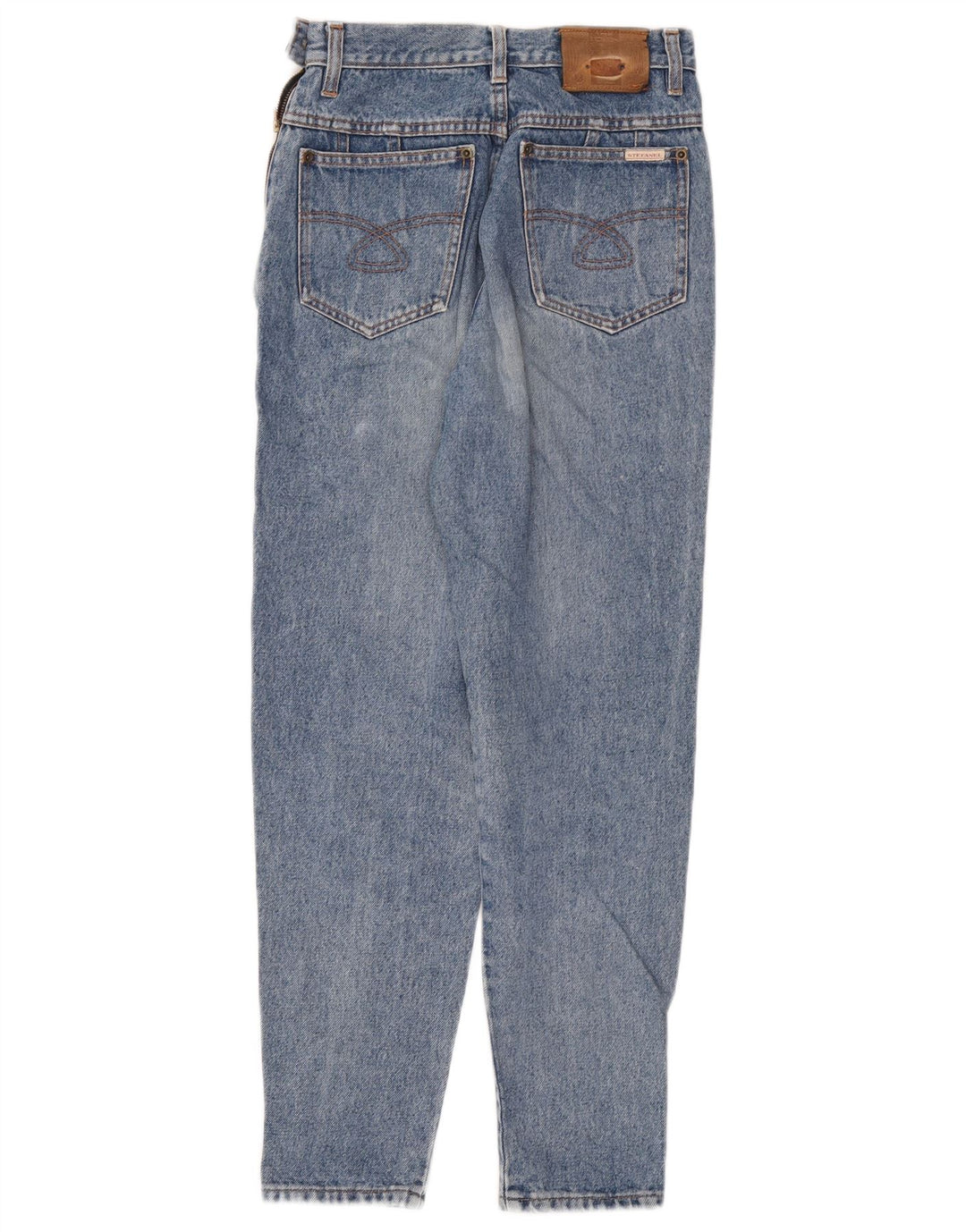 Jeans affusolati a vita alta da donna Stefanel IT 42 medio W28 L27 cotone blu