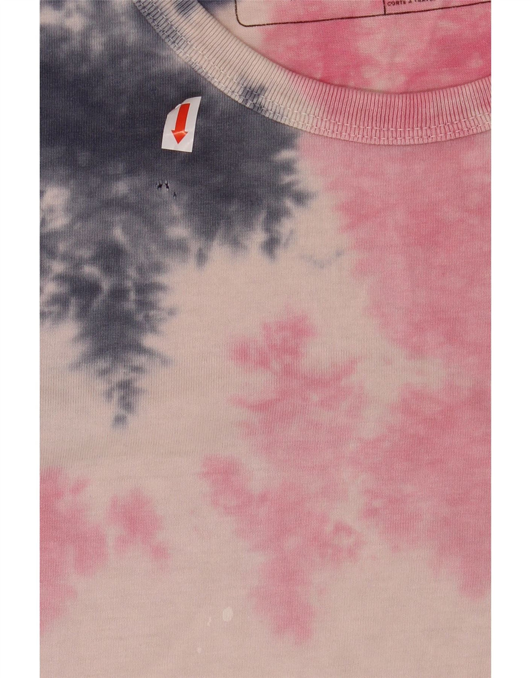 T-shirt da uomo VANS Top XL in cotone tie-dye rosa