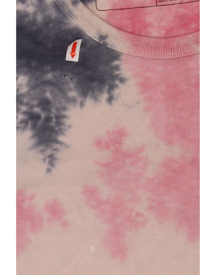 T-shirt da uomo VANS Top XL in cotone tie-dye rosa