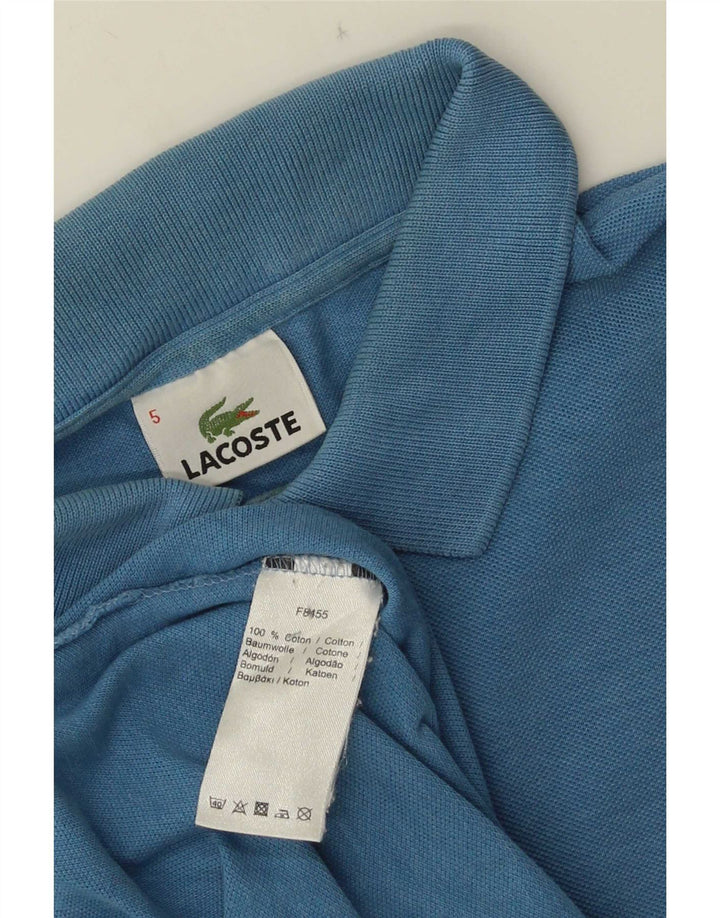 Polo da uomo Lacoste taglia 5 grande in cotone blu