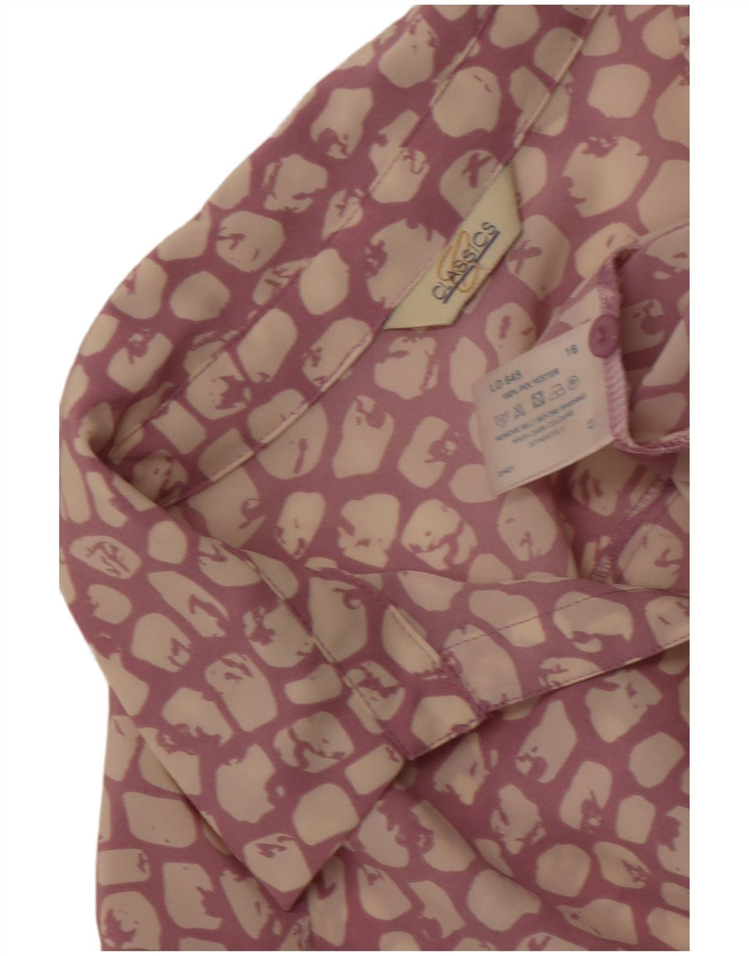 Abito lungo da donna Classics UK 16 Grande poliestere con stampa animalier viola