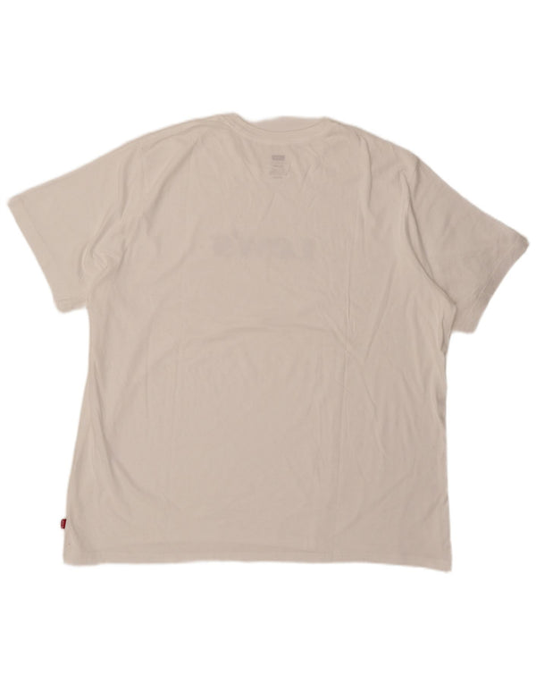 T-shirt grafica da uomo con vestibilità rilassata Levi's Top XL bianca