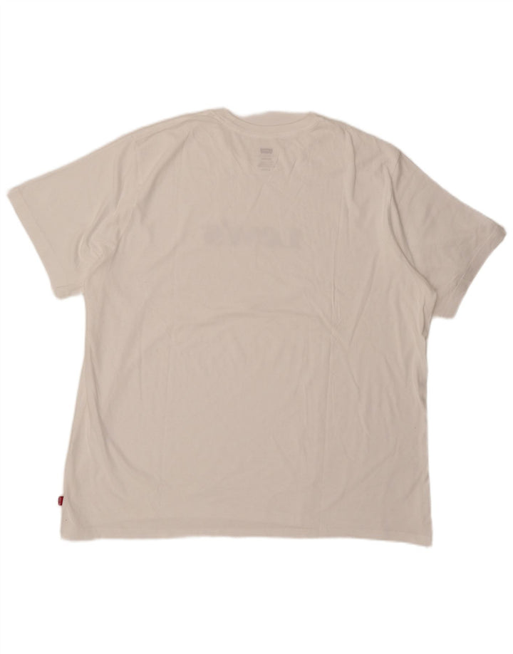 T-shirt grafica da uomo con vestibilità rilassata Levi's Top XL bianca