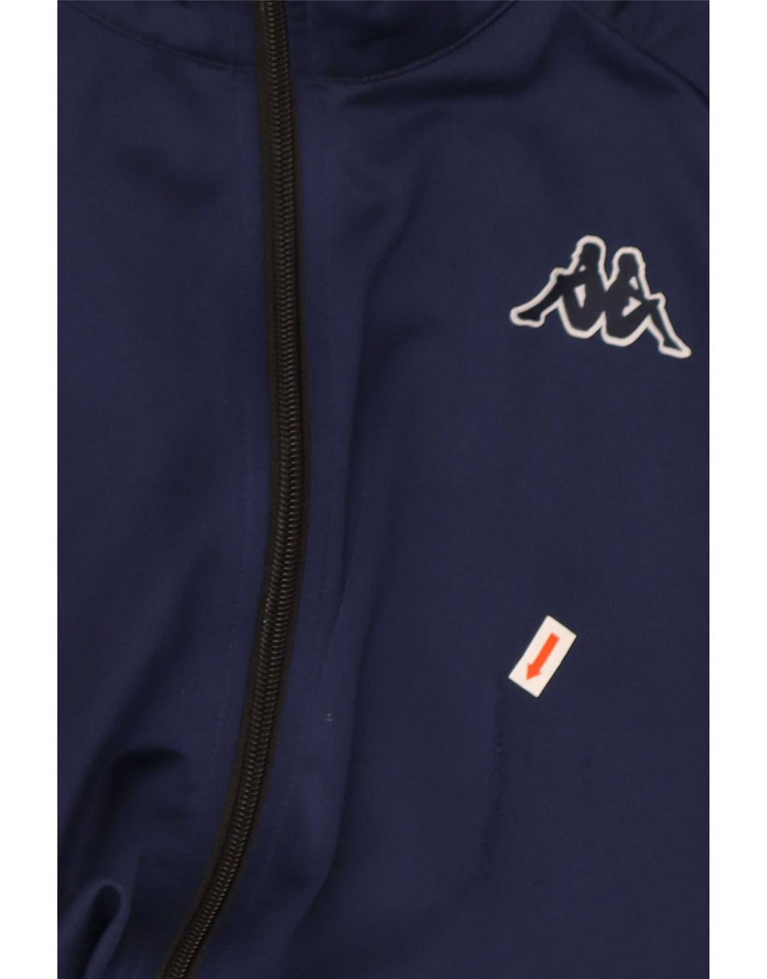 Giacca da ginnastica grafica da uomo Kappa a blocchi di colore blu navy medio