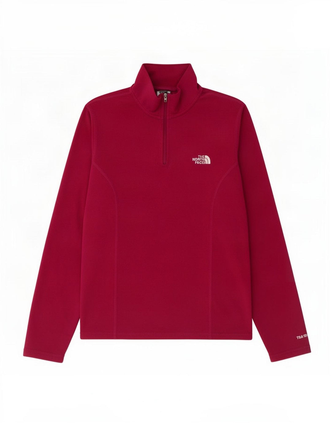 Maglione in pile da donna con collo e zip The North Face UK 14 Poliestere rosa medio