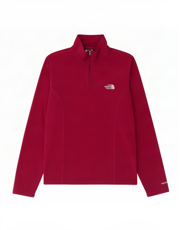Maglione in pile da donna con collo e zip The North Face UK 14 Poliestere rosa medio