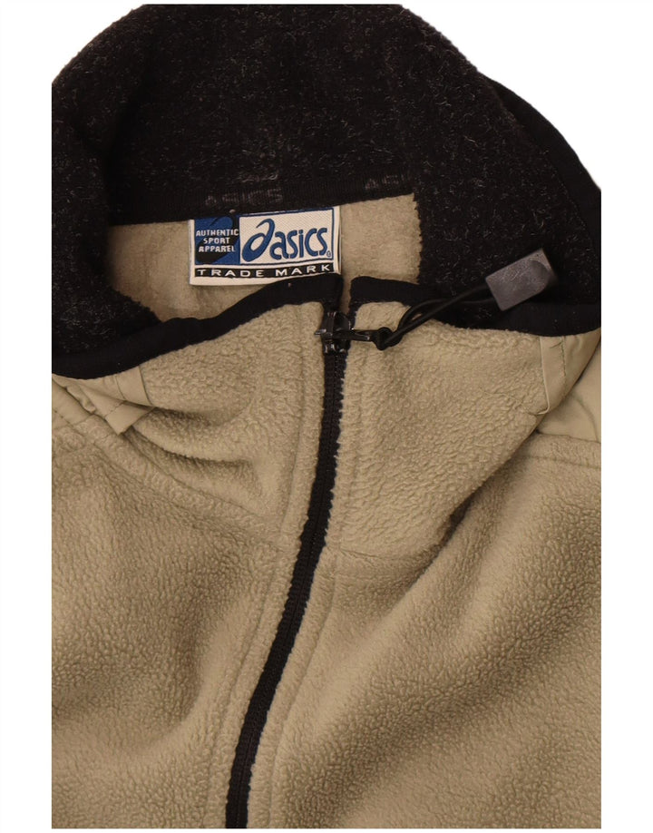 Giacca in pile da uomo Asics UK 44 2XL Colorblock kaki
