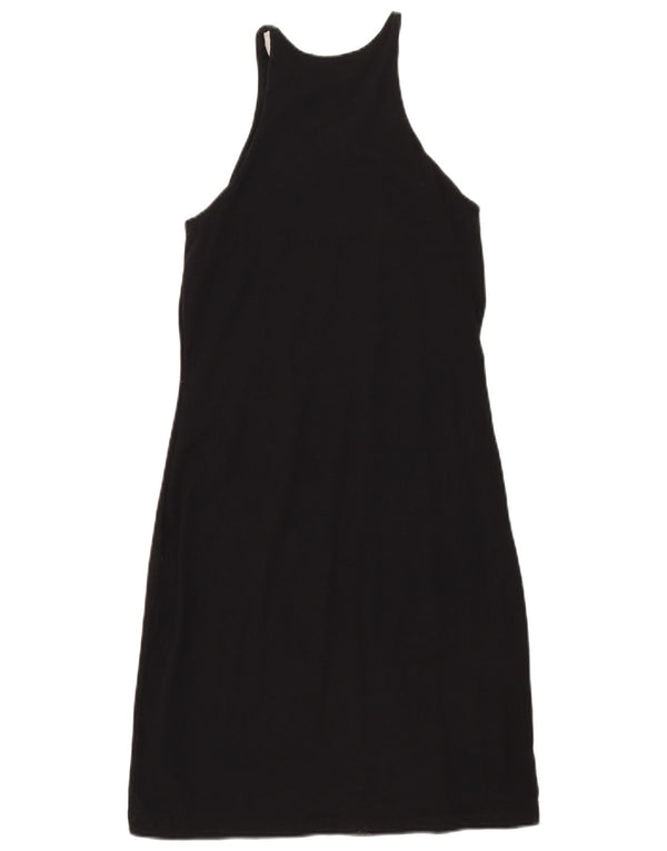 Abito aderente senza maniche da donna Zara UK 8 piccolo in cotone nero