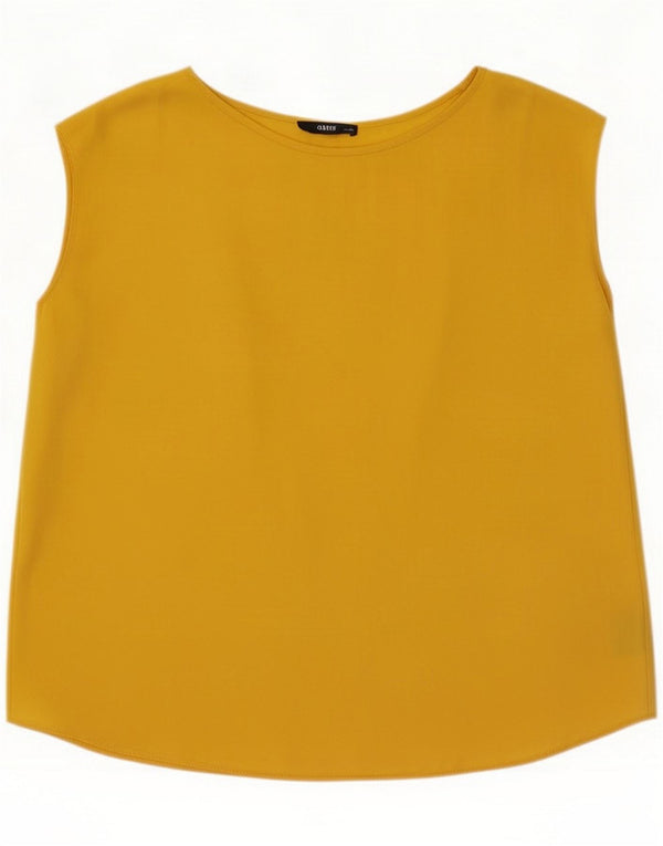 Oasis Camicetta da donna Top UK 14 Large Giallo Poliestere