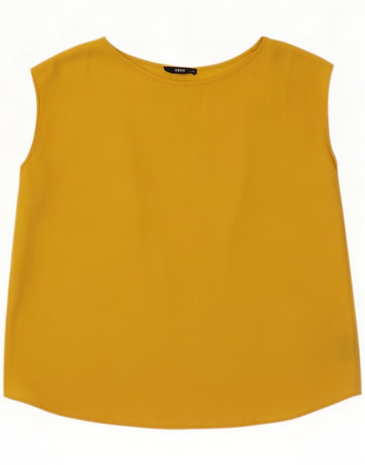 Oasis Camicetta da donna Top UK 14 Large Giallo Poliestere