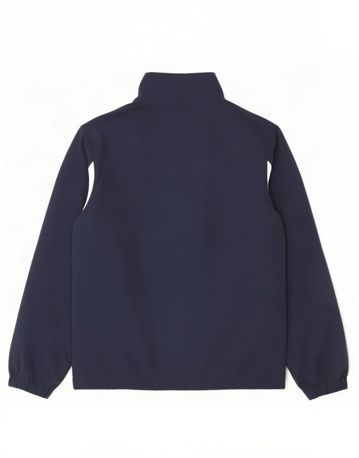 Giacca da ginnastica da uomo Fila grande in poliestere color block blu navy