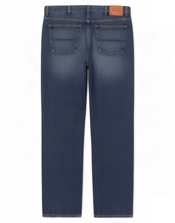 Tommy Hilfiger Mens Straight Jeans W38 L32 Blue Cotton