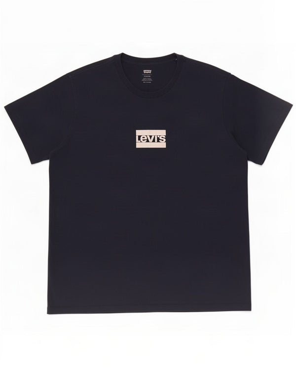 T-shirt grafica da uomo con vestibilità standard Levi's 2XL in cotone blu navy