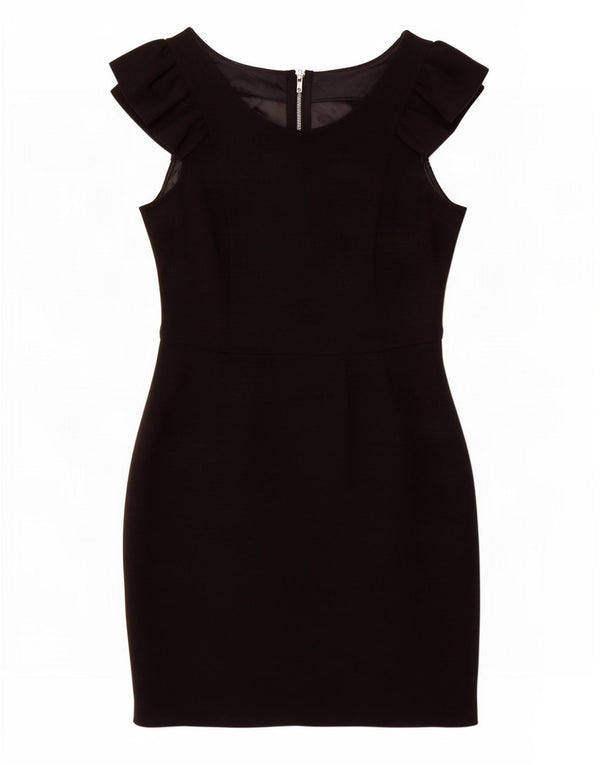Abito tubino senza maniche da donna Warehouse UK 12 poliestere nero medio