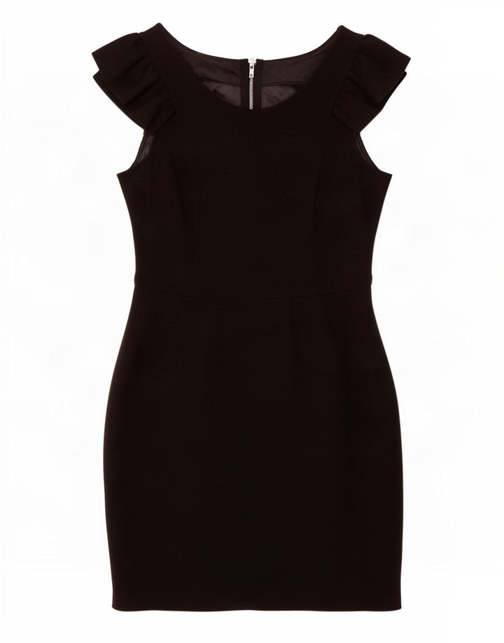 Abito tubino senza maniche da donna Warehouse UK 12 poliestere nero medio