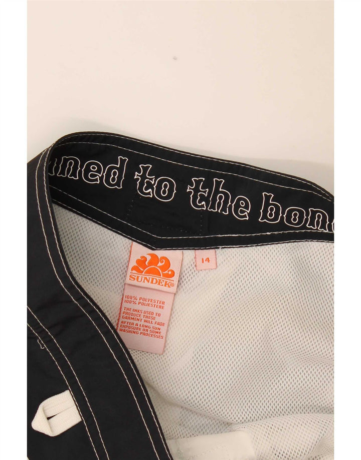 Pantaloncini da bagno con grafica Sundek per ragazzi 13-14 anni Poliestere color block bianco
