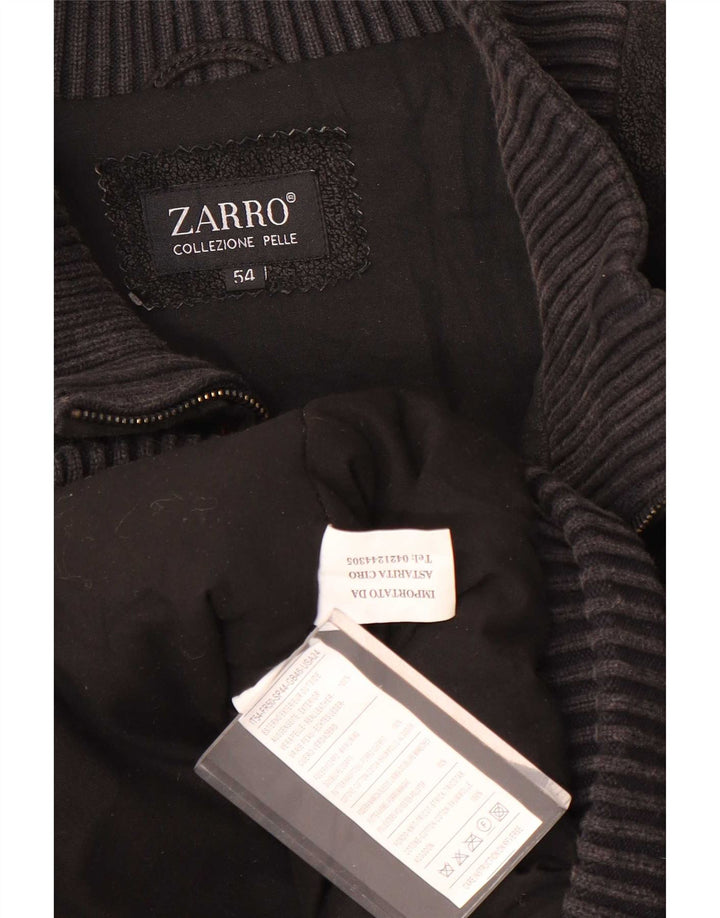Giacca in pelle da uomo Zarro IT 54 2XL Nera