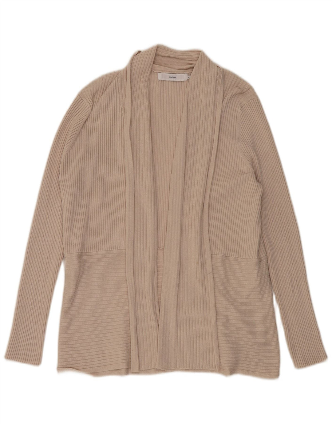 Maglione cardigan aperto oversize da donna John Lewis UK 16 Large Beige Viscosa