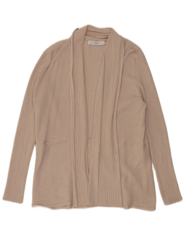 Maglione cardigan aperto oversize da donna John Lewis UK 16 Large Beige Viscosa