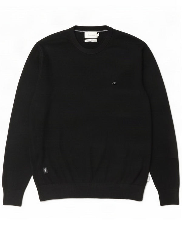 Calvin Klein Uomo Maglione girocollo girocollo XL Lana nera