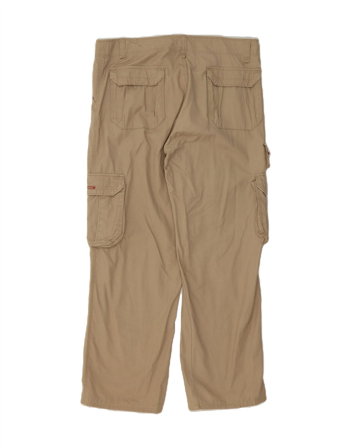 BRUGI Mens Straight Cargo Trousers W38 L30 Beige Cotton Vintage Brugi and Second-Hand Brugi from Messina Hembry 
