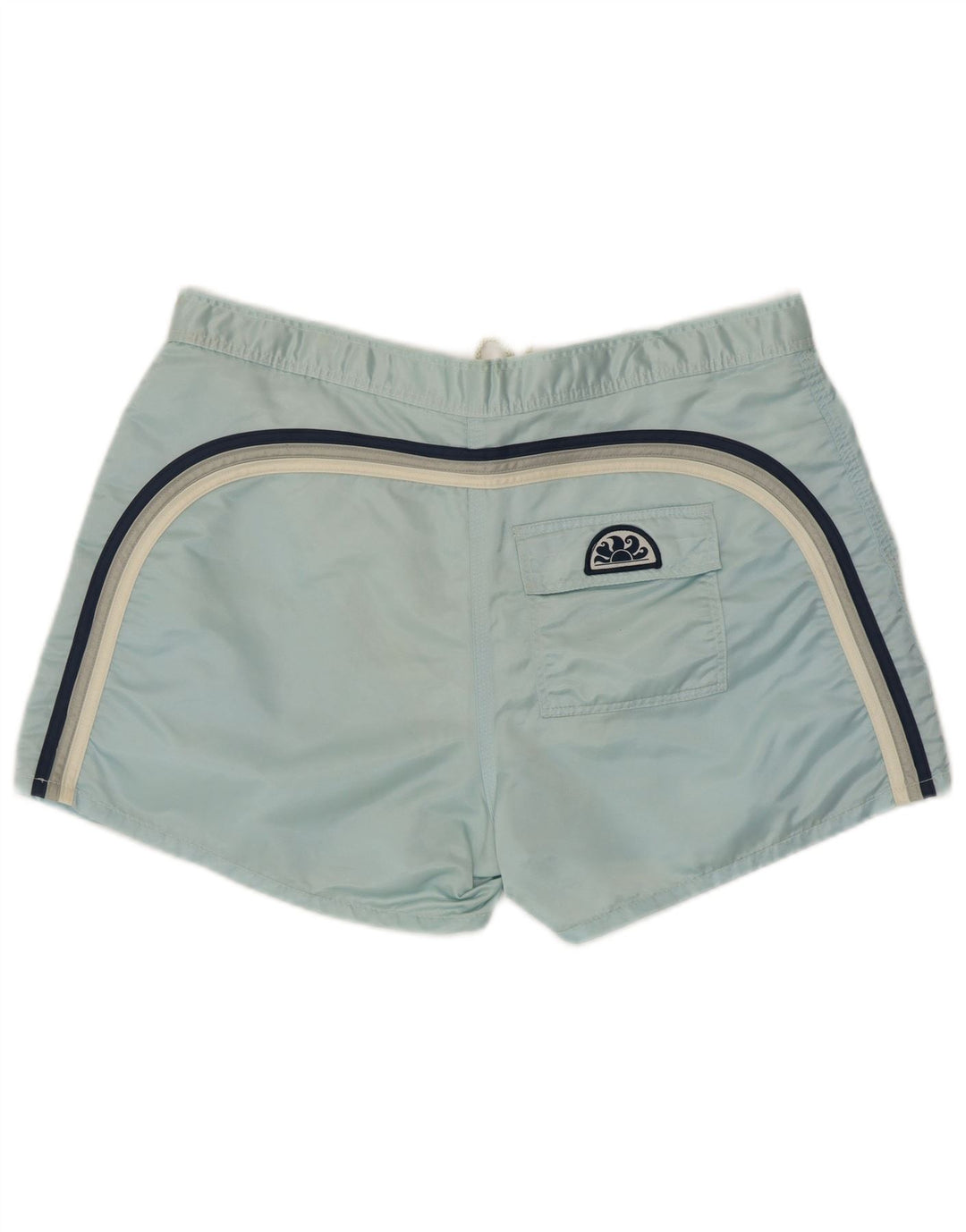 Pantaloncini da bagno da uomo Sundek grandi in nylon color block blu