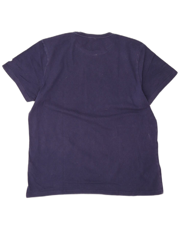 T-shirt grafica da donna Asics Top UK 18 XL cotone blu navy