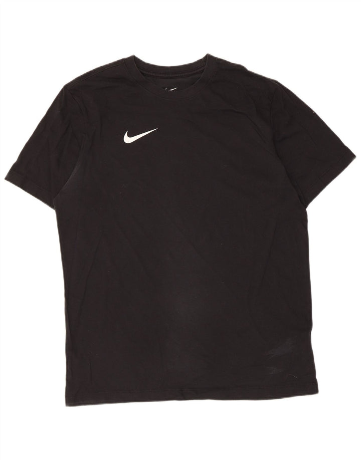 T-shirt Nike Dri Fit da uomo in cotone medio nero