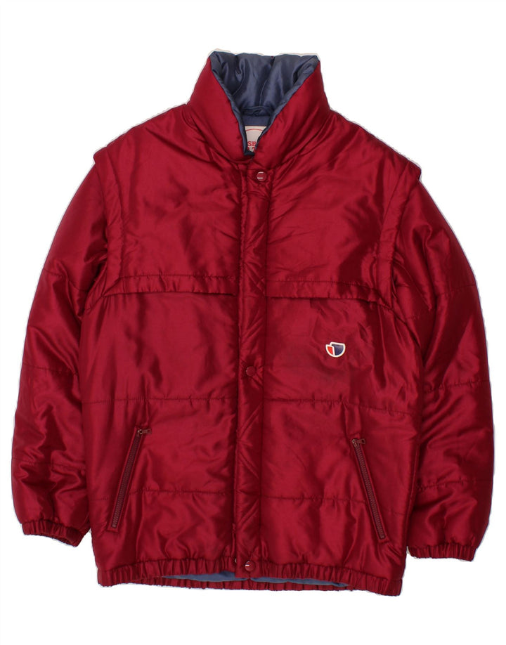 INNSBRUCK Mens Padded Jacket IT 48 Medium Red Polyester Vintage Innsbruck and Second-Hand Innsbruck from Messina Hembry 