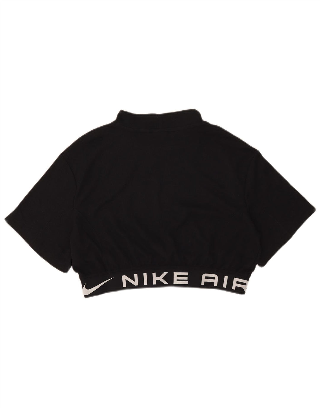 T-shirt grafica corta Nike da donna UK 14 medio nero poliestere