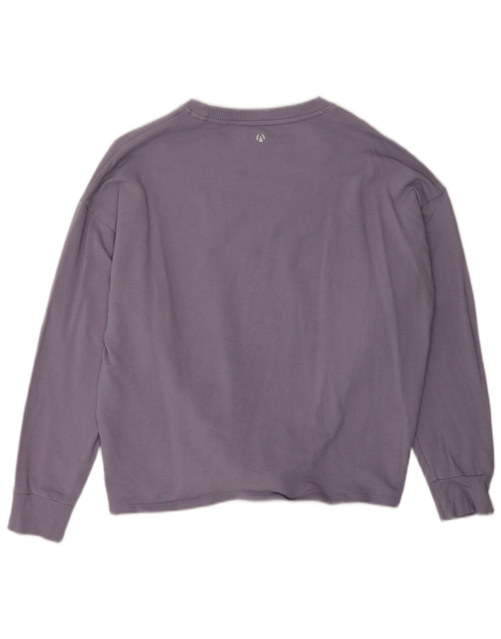 Felpa da donna Marks & Spencer UK 12 cotone viola medio