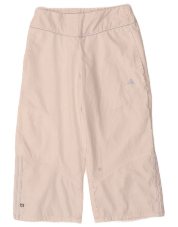 Pantaloni della tuta ADIDAS Capri da bambino 13-14 anni bianchi