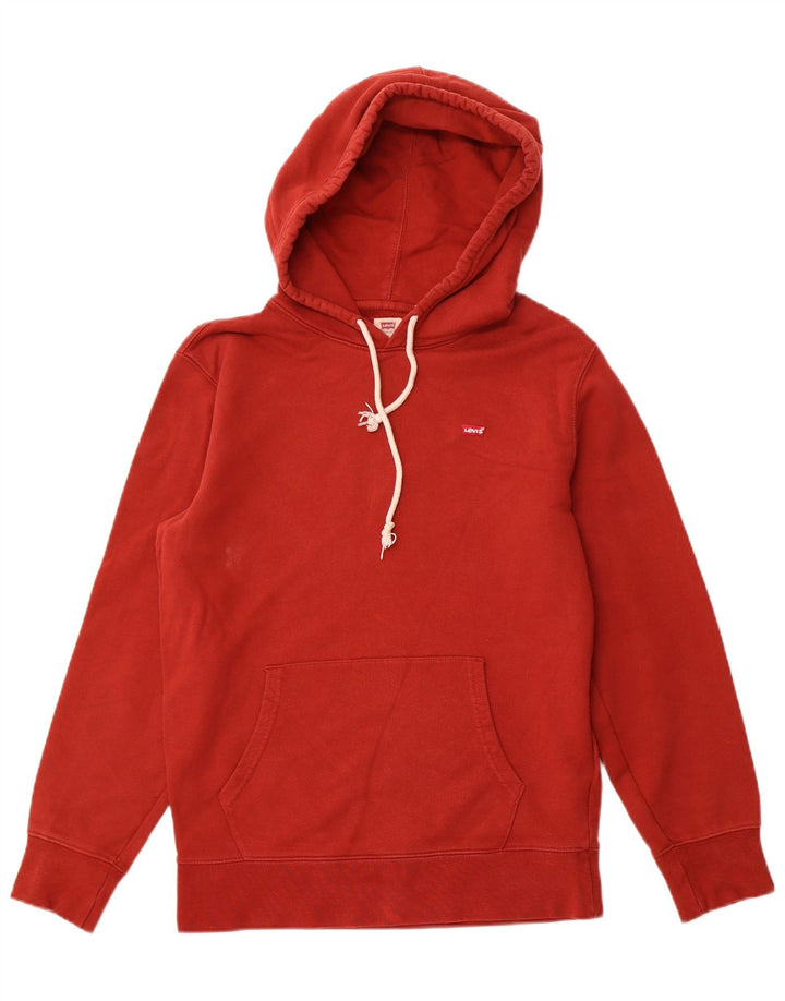 Maglione con cappuccio dalla vestibilità standard da uomo LEVI'S piccolo in cotone rosso