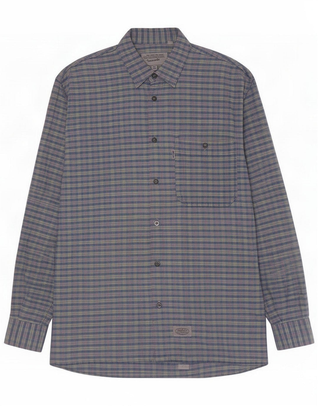 Levi's Camicia da uomo in cotone a quadri blu medio